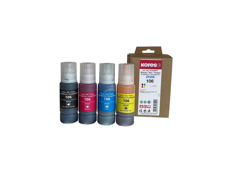 Kores Flacon encre multipack G1648KIT remplace EPSON 104