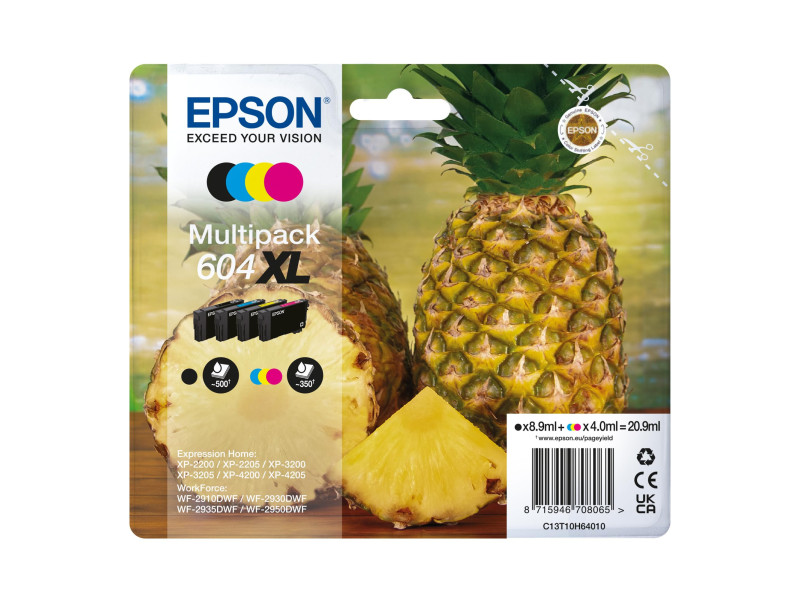 EPSON Encre 604XL pour EPSON Workforce WF-2910, multipack