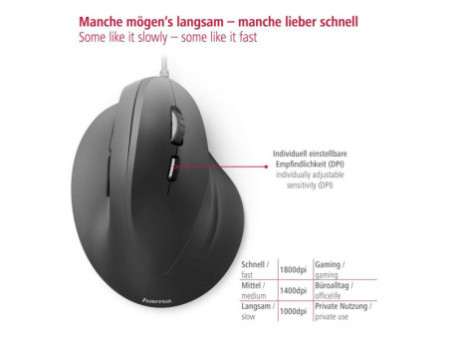 hama Souris optique 'EMC-500', filaire, noir