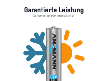 ANSMANN Pile rechargeable NiMH maxE, Micro (AAA), 800 mAh