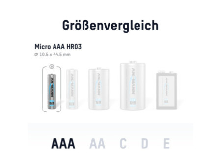 ANSMANN Pile rechargeable NiMH Premium, Micro AAA, 1.000 mAh