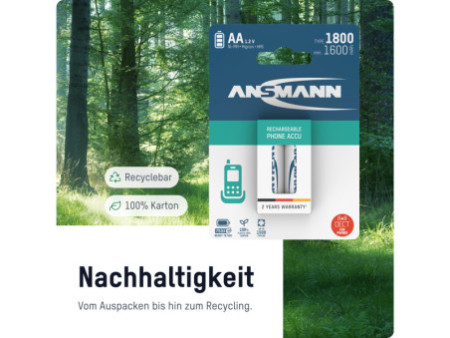 ANSMANN Pile rechargeable NiMH SPECIAL, Mignon AA, 800 mAh