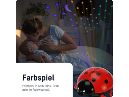ANSMANN Veilleuse 'coccinelle', noir / rouge