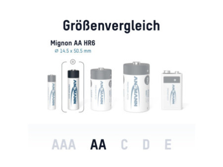 ANSMANN Pile rechargeable NiMH Premium, Mignon AA, 2.850 mAh