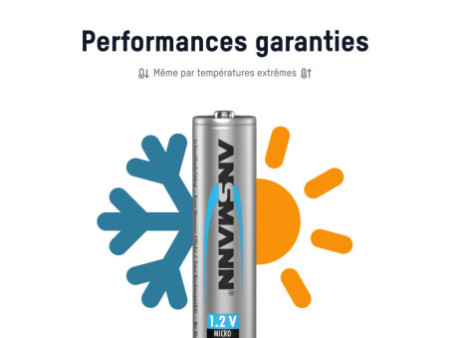 ANSMANN Pile rechargeable NiMH Premium, Micro AAA, 1.100 mAh