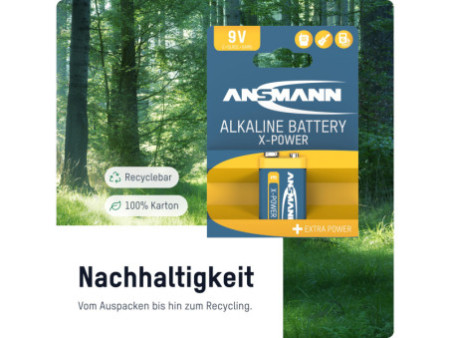ANSMANN Pile alcaline 'X-Power', E-bloc 9V