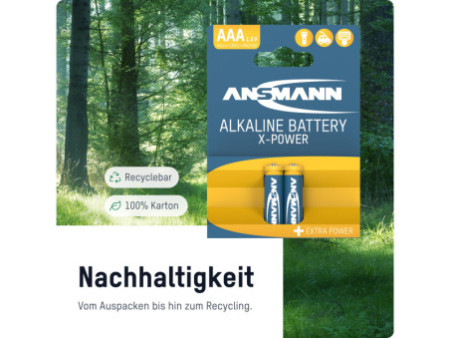 ANSMANN Pile alcaline 'X-Power', Micro AAA, présentoir de 20