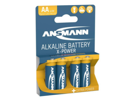 ANSMANN Pile alcaline 'X-Power', Mignon AA, blister de 4