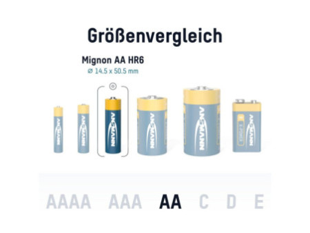 ANSMANN Pile alcaline 'X-Power', Mignon AA, blister de 4