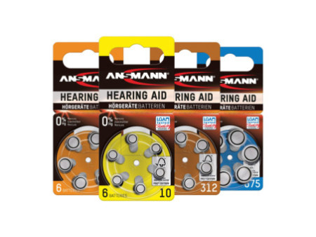 ANSMANN Pile bouton zinc-air 10 (PR-70), blister de 6