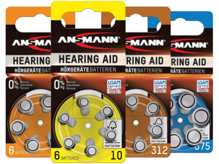 ANSMANN Pile bouton zinc-air 13 (PR-48), blister de 6