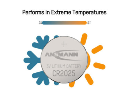 ANSMANN Pile bouton au lithium 'CR2025', 3,0 Volt, blister