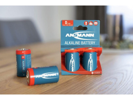 ANSMANN Pile alcaline 'RED', Mono D, blister de 2
