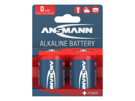 ANSMANN Pile alcaline 'RED', Mono D, blister de 2