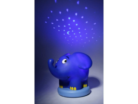 ANSMANN Veilleuse musicale à projection d'étoiles 'éléphant'