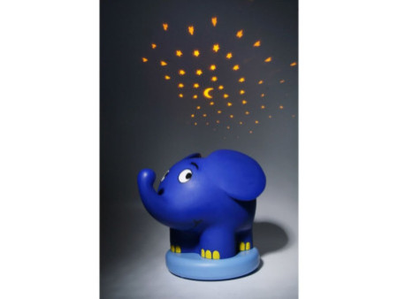 ANSMANN Veilleuse musicale à projection d'étoiles 'éléphant'