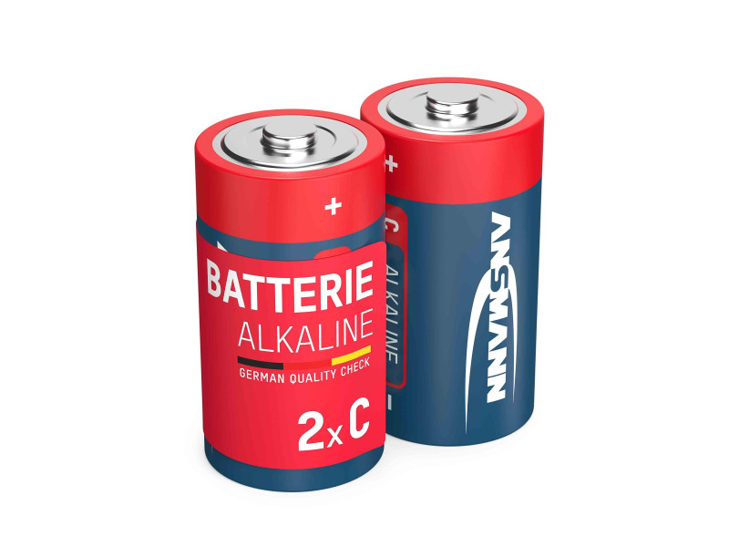 ANSMANN Pile alcaline 'RED', Baby C LR14, blister de 2