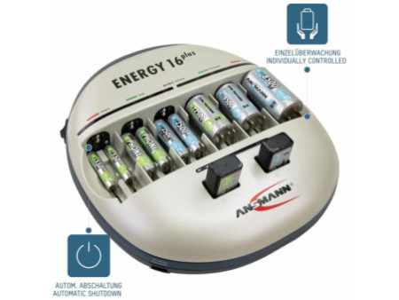 ANSMANN Chargeur 'Energy 16 plus', avec 2 entrées USB
