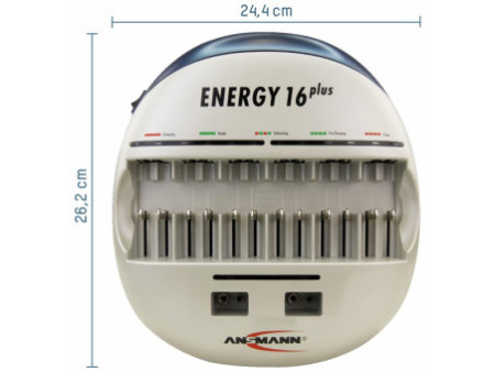 ANSMANN Chargeur 'Energy 16 plus', avec 2 entrées USB