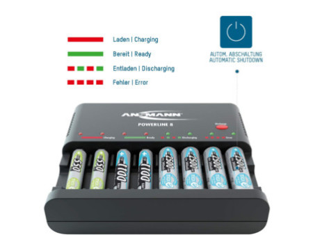 ANSMANN Chargeur 'POWERLINE 8'