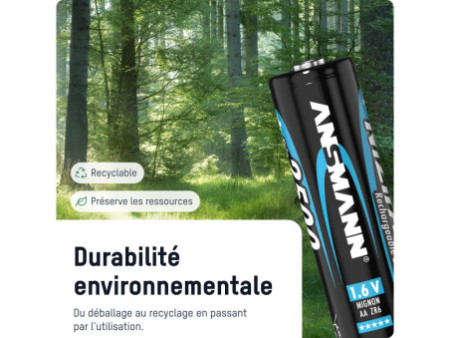 ANSMANN Pile rechargeable nickel-zinc, Mignon AA, 1.500 mAh