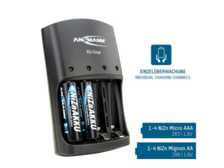 ANSMANN Chargeur 'NiZn CHARGER', pour piles nickel-zinc