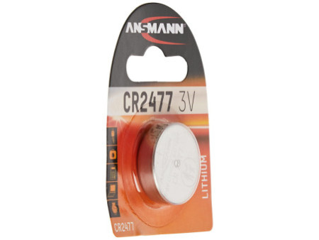 ANSMANN Pile bouton au lithium CR2477, 3 Volt, blister d'1