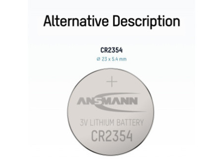 ANSMANN Pile bouton au lithium CR2354, 3 Volt, blister d'1