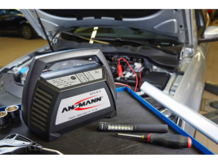 ANSMANN Chargeur pour batterie de voiture, 2 / 6 et 12 Volt