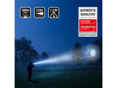 ANSMANN Lampe de poche LED Future T200F, Zoom