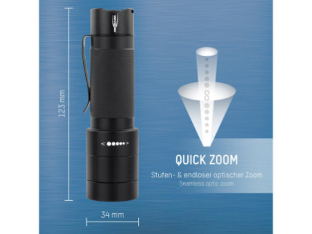 ANSMANN Lampe de poche LED M250F, avec mise au point