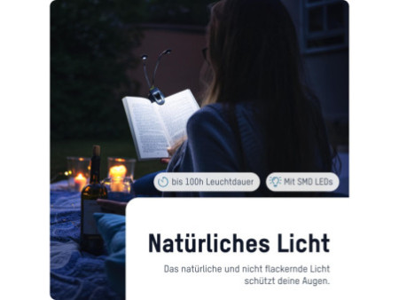 ANSMANN Lampe de lecture Twinflex, couleur: noir