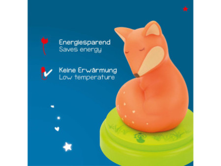 ANSMANN Veilleuse Renard, vert / orange