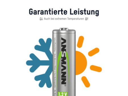 ANSMANN Pile rechargeable Solar NiMH ,Mignon AA, 800 mAh