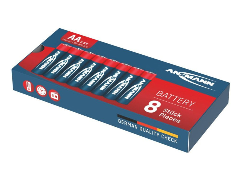 ANSMANN Pile alcaline, Migon AA, lot de 8