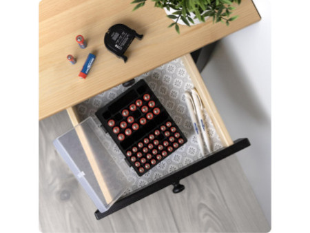 ANSMANN Boîte de rangement pour piles, avec testeur de piles