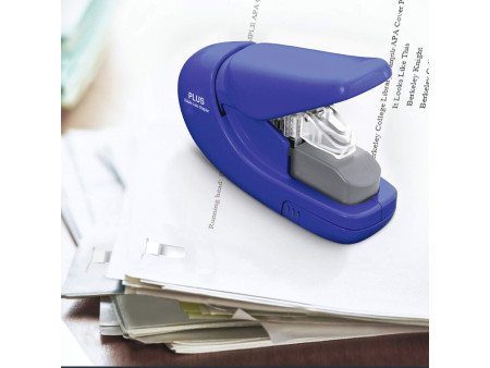 PLUS JAPAN Agrafeuse sans agrafe SL-106AB, bleu