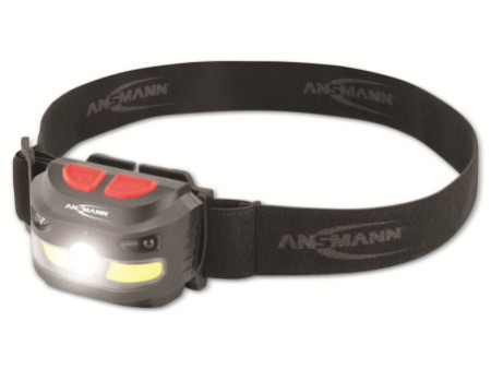 ANSMANN Lampe frontale LED à capteur HD250, 250 lumen, IP54