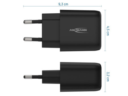 ANSMANN Chargeur secteur USB HOME CHARGER HC1180QC, noir