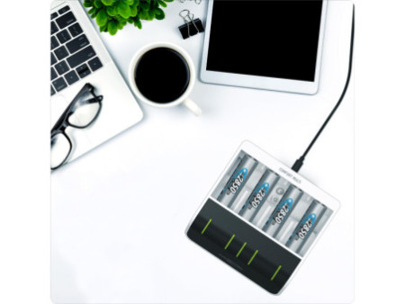 ANSMANN Chargeur Express Comfort Multi, blanc/noir