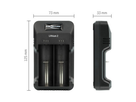 ANSMANN Chargeur 'Lithium 2', pour batteries NiMH & Li-Ion