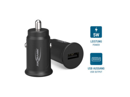 ANSMANN Chargeur voiture USB In-Car-Charger CC105, 1x USB