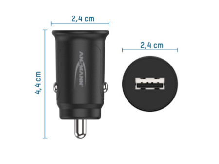 ANSMANN Chargeur voiture USB In-Car-Charger CC105, 1x USB