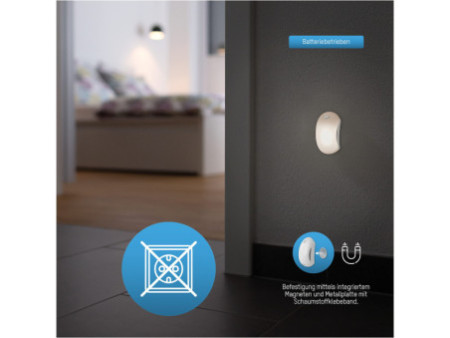 ANSMANN Lampe d'orientation à LED NL25B, à pile, blanc