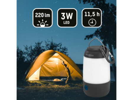 ANSMANN Mini lampe de camping, boîtier en plastique, noir