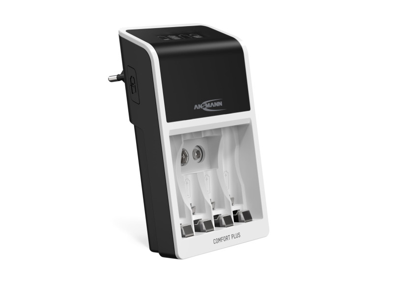 ANSMANN Chargeur rapide Comfort Plus, blanc/noir