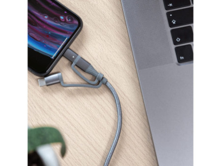 ANSMANN Câble 3en1 de charge & de données, Lightning/USB-C/