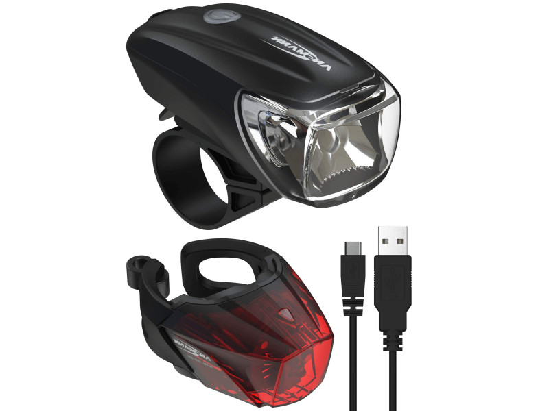 ANSMANN Set d'éclairage LED pour vélo Bikelight Combo 40 Lux