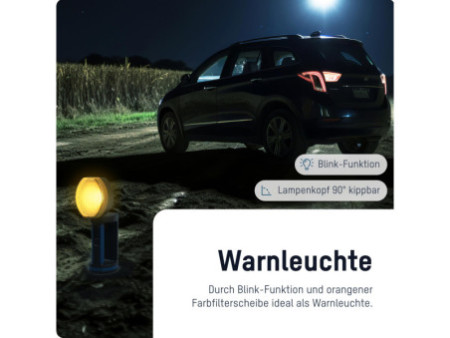 ANSMANN Projecteur portable LED HS20R Pro, noir/rouge