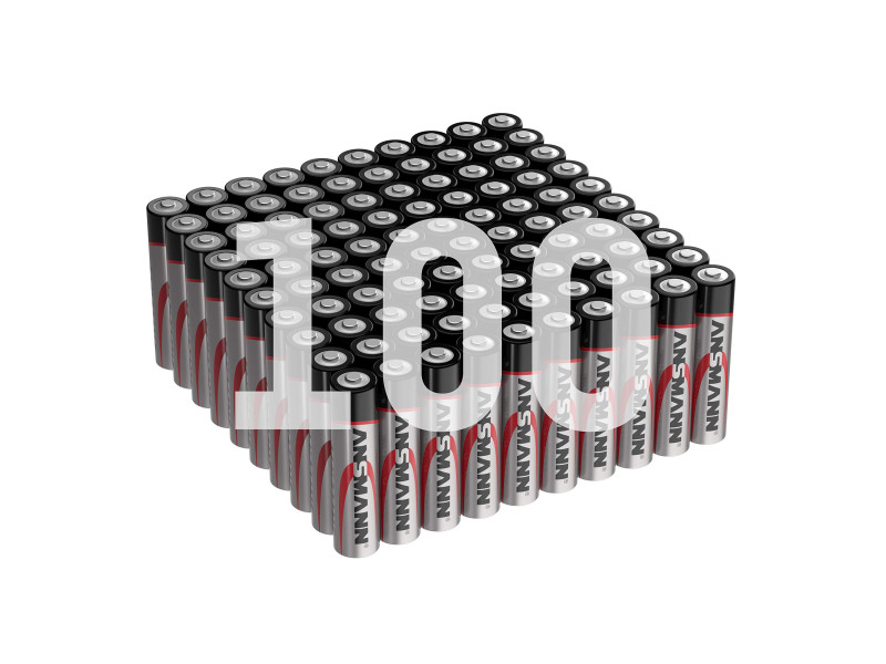 ANSMANN Pile alcaline, Micro AAA, lot de 100